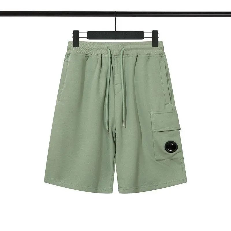 C.P. Company White Cargo Shorts with Lens Patch - 10