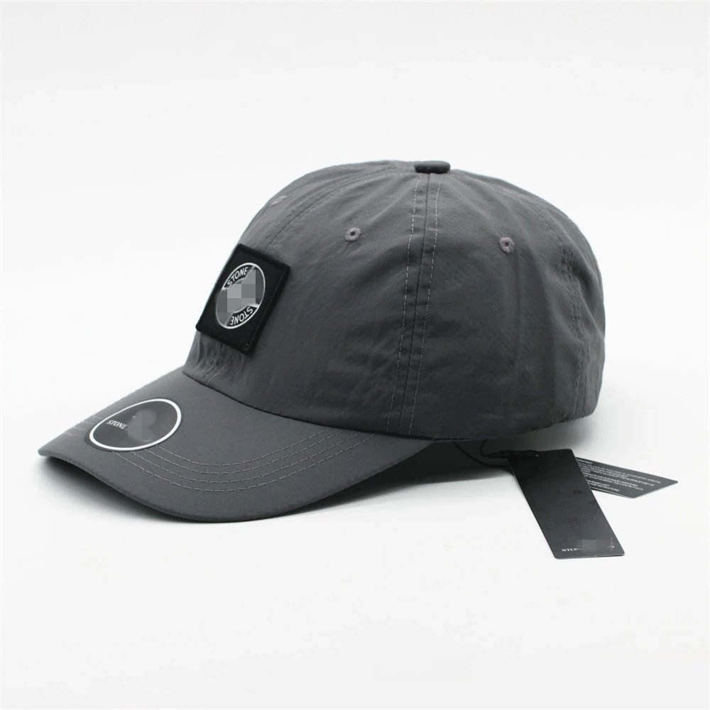 Stone Island Patch Logo Black Baseball Cap - 8