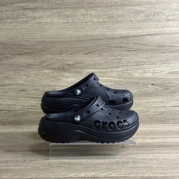 Crocs Classic Crush Clog Black Casual Shoes - 6