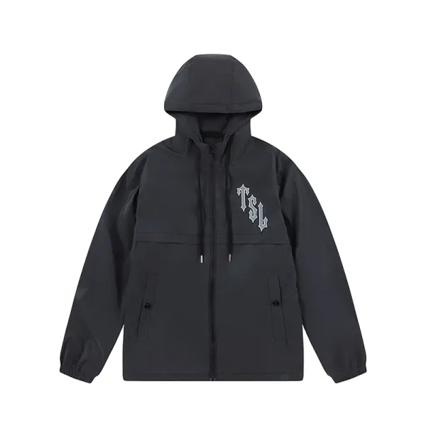 Saint Tears Reflective Hooded Windbreaker Gray - 6