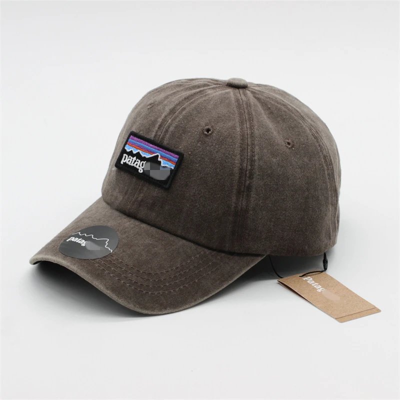 Patagonia P-6 Logo Washed Dad Cap Brown