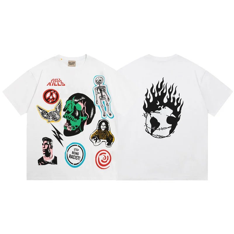 Lanvin x Galerie D'Art Paris White Graphic T-Shirt - 7
