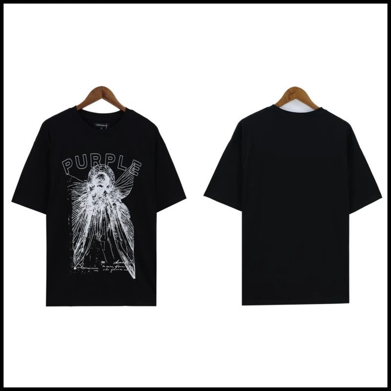 Purple Brand Angel Sketch Graphic Tee Black