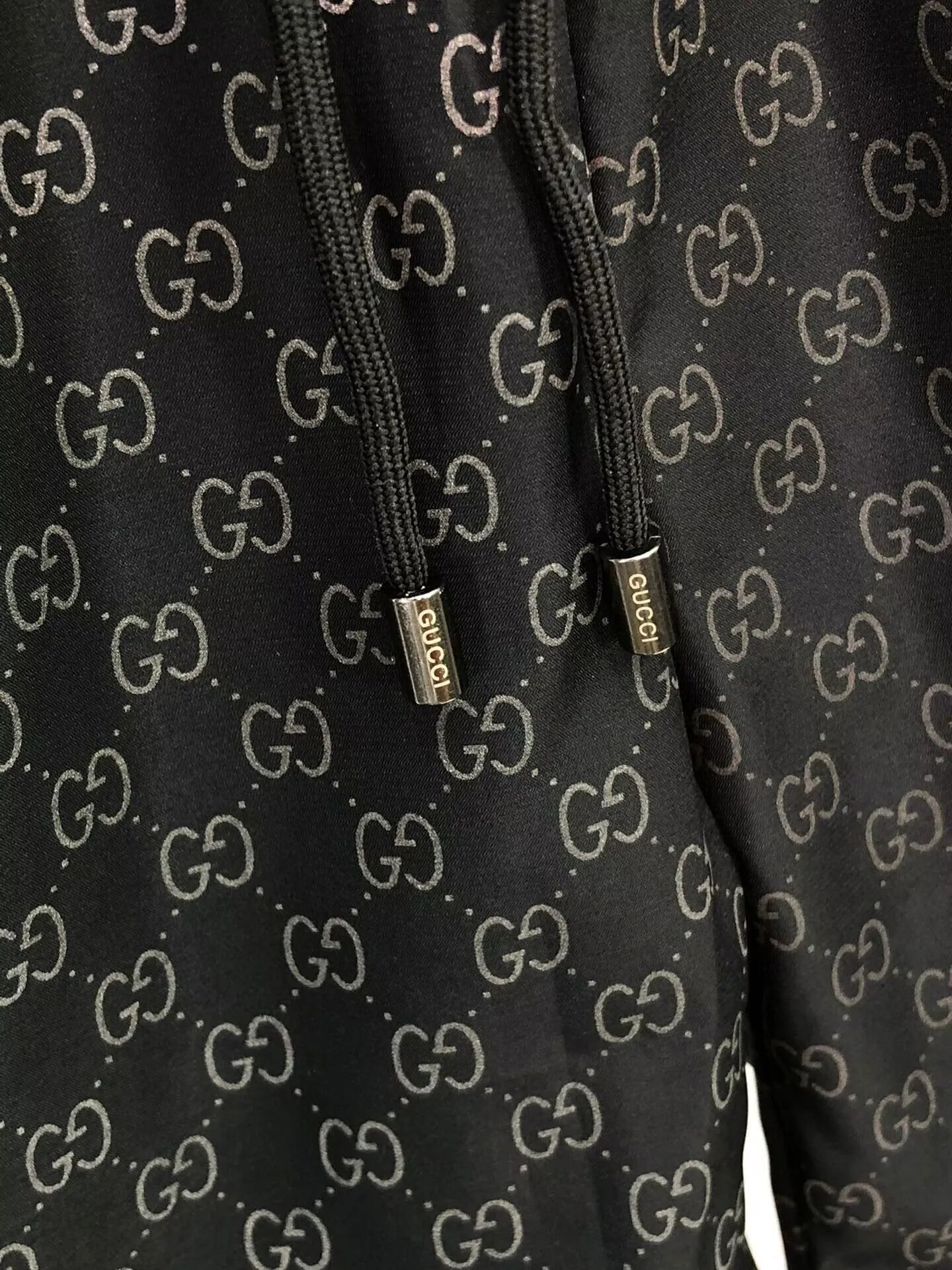 Gucci GG Monogram Print Drawstring Waist Shorts Black - 8