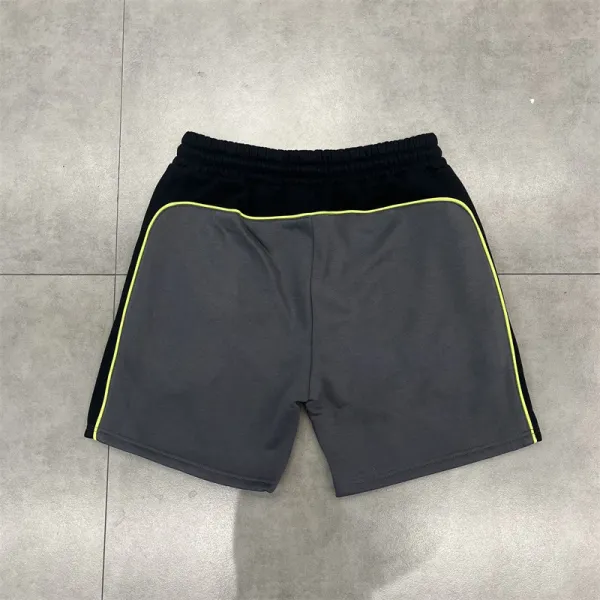 OAMC Track Shorts Gray with Neon Yellow Trim - 8
