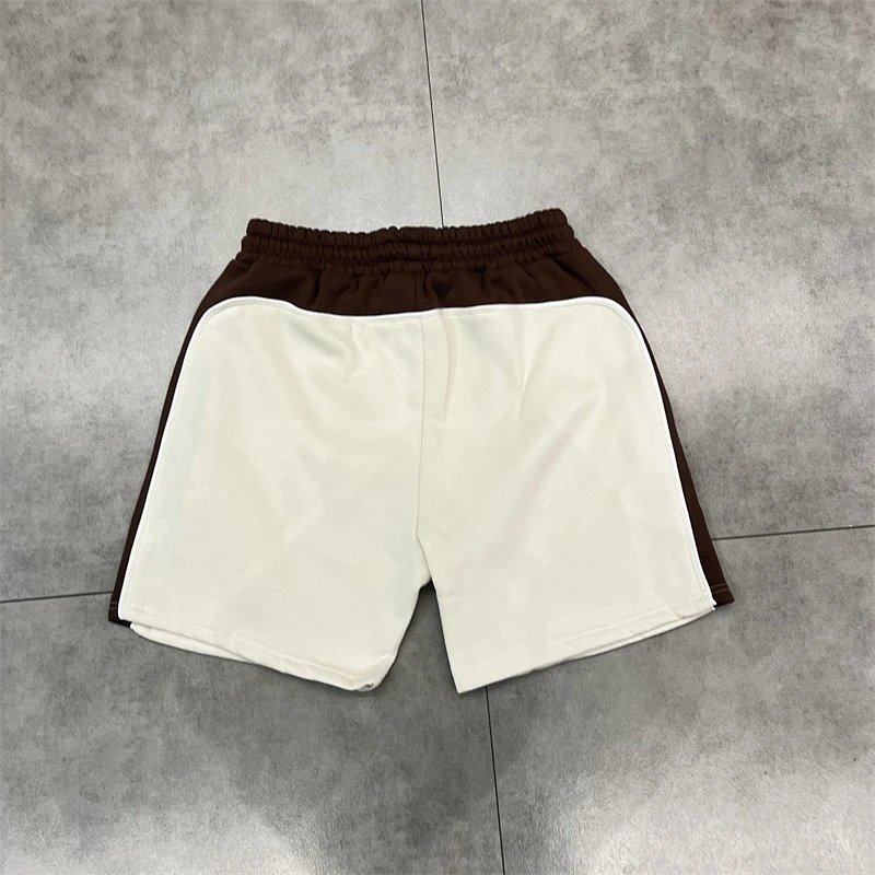 Design Embroidered Panel Shorts Beige and Brown Shorts product detail 10 in Litbuy spreadsheet finds