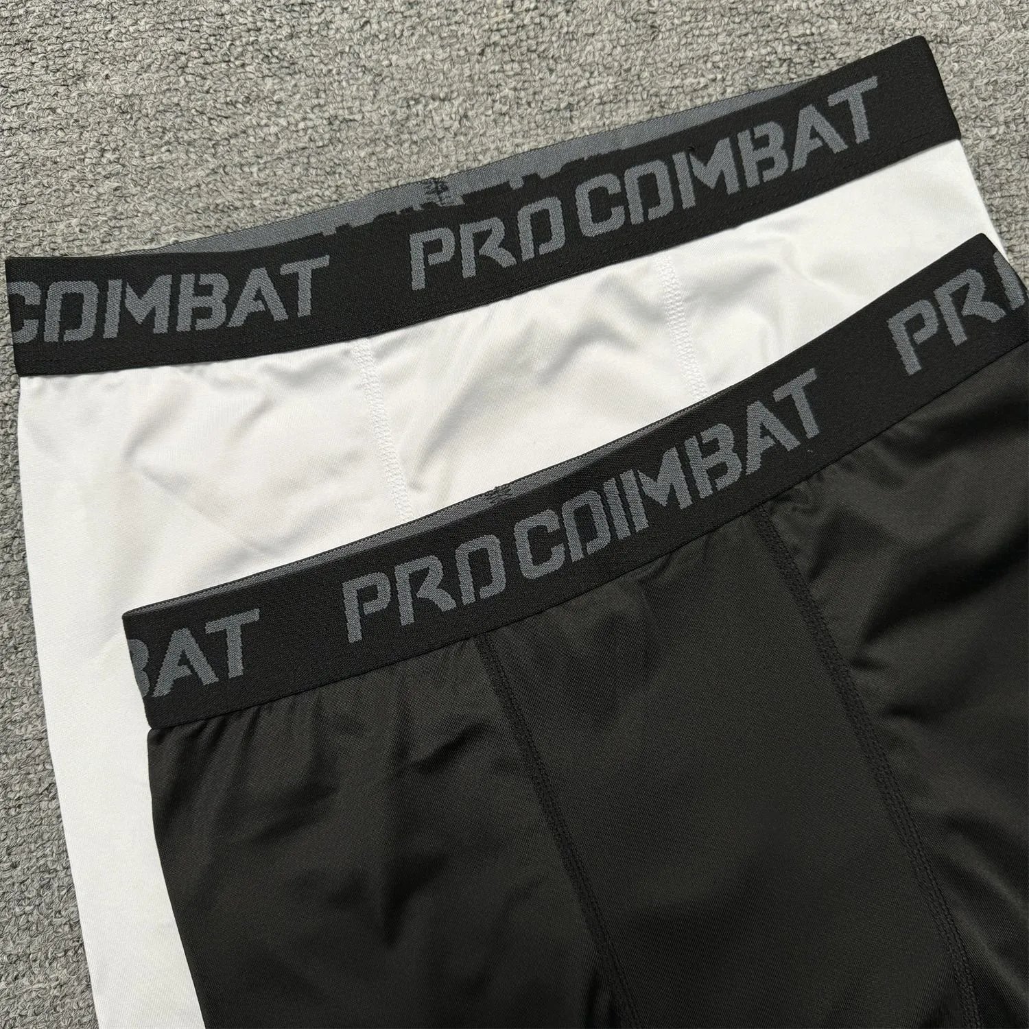 Nike Pro Compression Shorts Black with White Swoosh - 4
