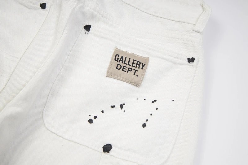 Off-White Paint Splatter Denim Shorts White - 12