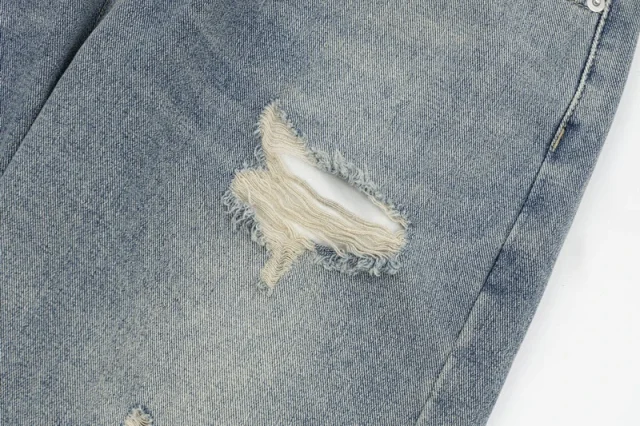 Gallery Dept. Shorts Denim with raw hems; distressed, paint-splatter, and washed variants product detail image 26