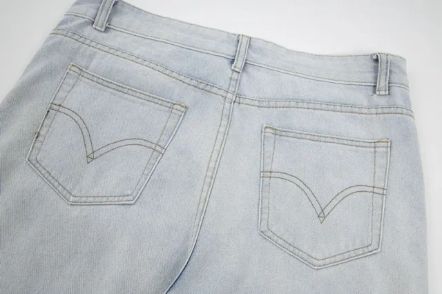 Gallery Dept. Shorts Denim with raw hems; distressed, paint-splatter, and washed variants product detail image 40