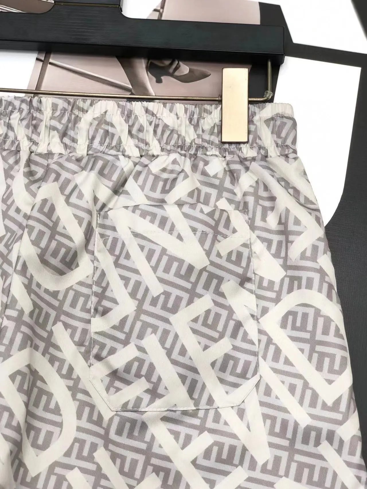 Fendi FF Monogram Swim Shorts Navy - 30