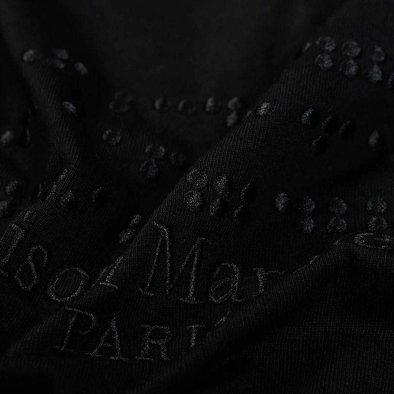 Maison Margiela Paint Splatter Logo T-Shirt Black - 36