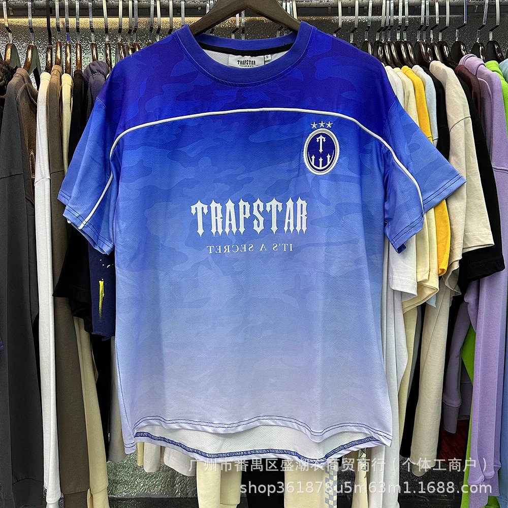 Trapstar Graphic Print Blue Jersey T-Shirt product detail 12 in Litbuy spreadsheet finds
