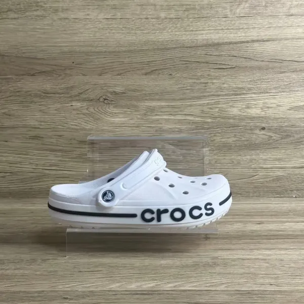 Crocs Crocband Green and White Clogs - 3