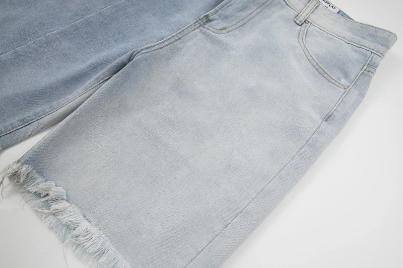 Off-White Paint Splatter Denim Shorts White - 42