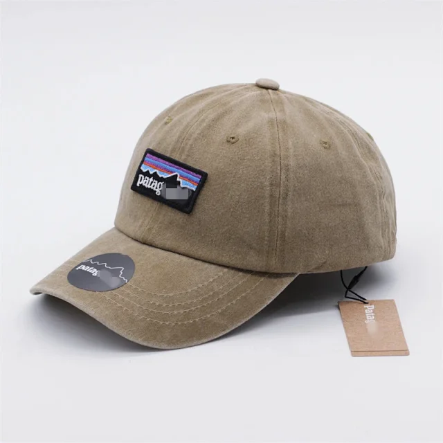 Patagonia Hats Washed baseball cap with mountain logo patch product detail image 10