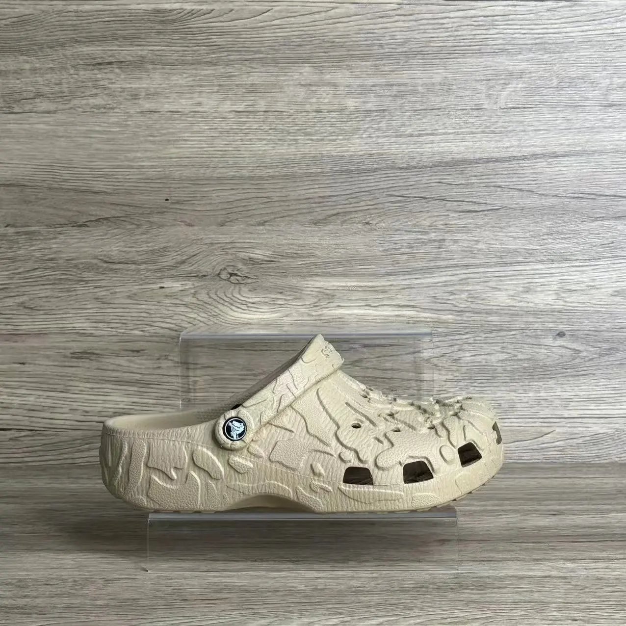 Crocs Classic Clog Sandstone Embossed Texture Clogs Sandals - 6