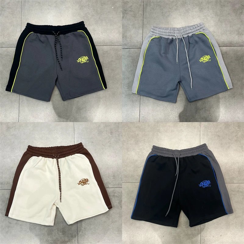 【 DX37 】 Splicing drawstring shorts American street hip-hop men and women