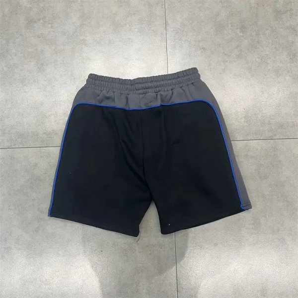 OAMC Track Shorts Gray with Neon Yellow Trim - 6
