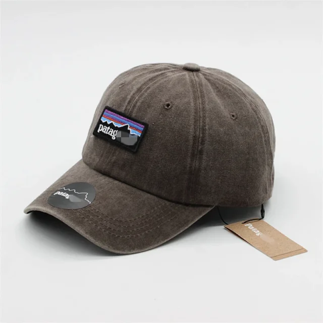 Patagonia Hats Washed baseball cap with mountain logo patch product detail image 4