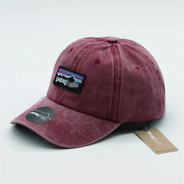 Patagonia Hats Washed baseball cap with mountain logo patch product detail image 5