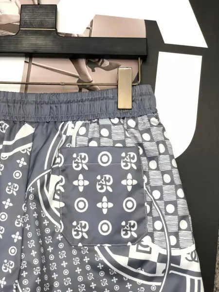 Off-White x Louis Vuitton Monogram Patchwork Shorts Navy White - 17