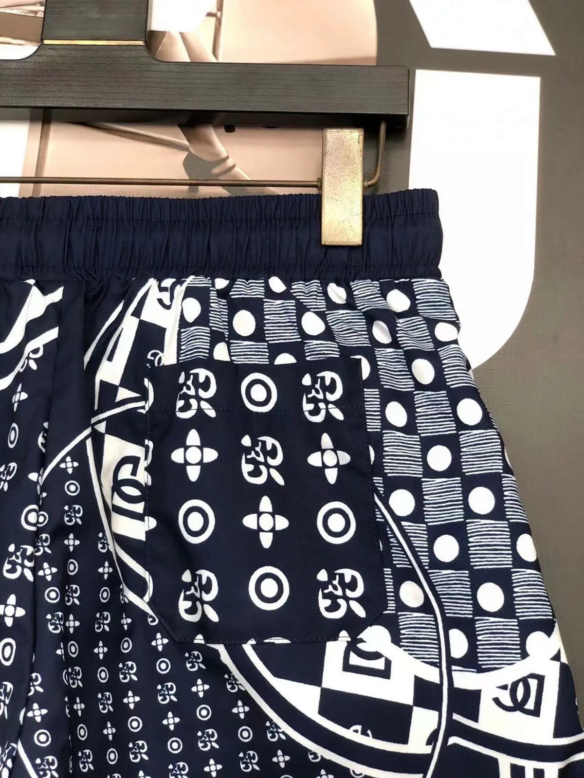 Chanel Printed Swim Shorts Gray Multicolor product detail 24 in Litbuy spreadsheet finds