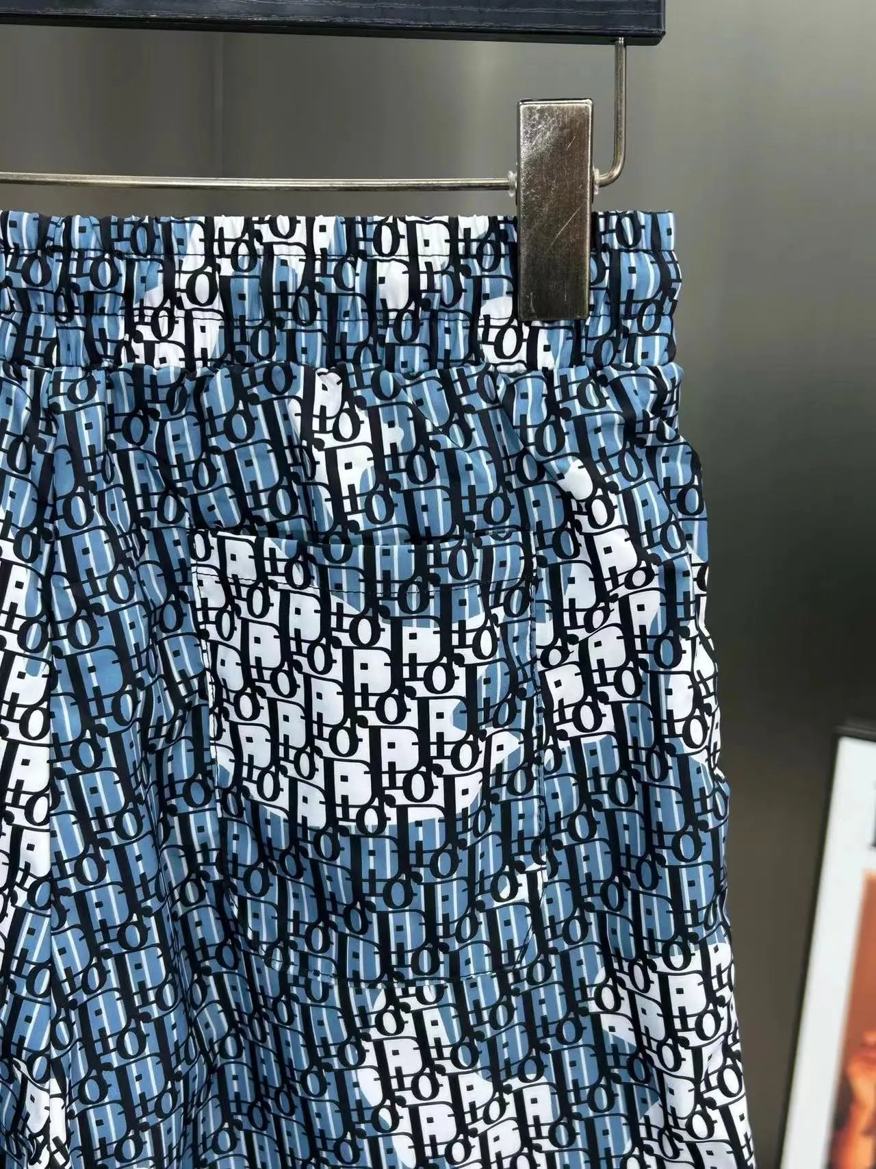 Dior Oblique Print Shorts White / Black - 11