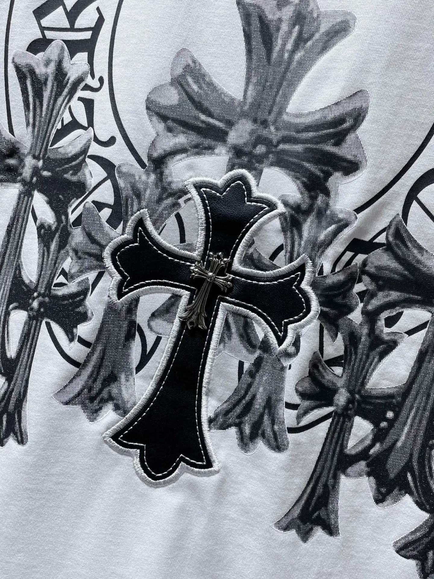 Chrome Hearts Cross Logo Mint Green Print T-Shirt - 44