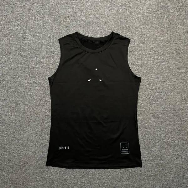 Nike Pro Dri-FIT Compression Vest Black Vest Top - 9