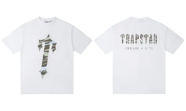 Trapstar Camo Cross T-Shirt White - 1