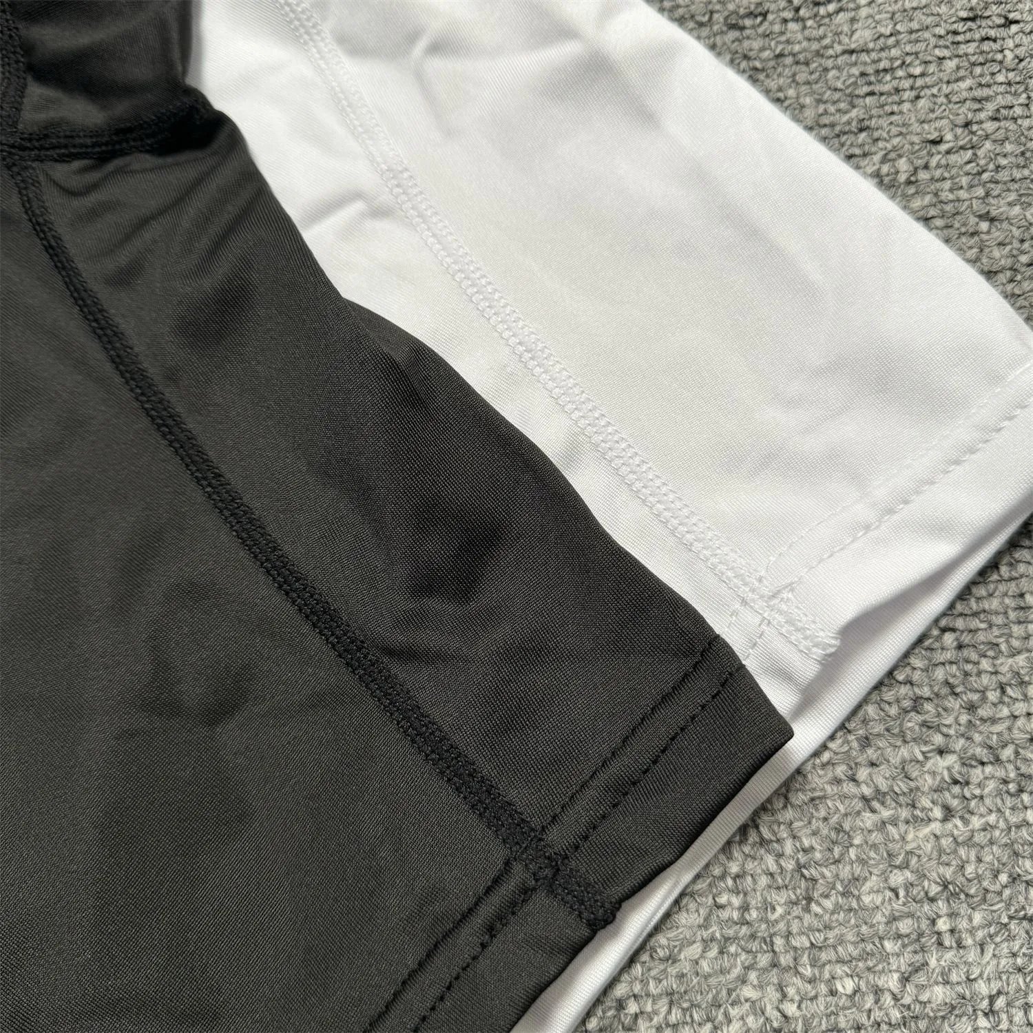 Nike Pro Compression Shorts Black with White Swoosh - 7
