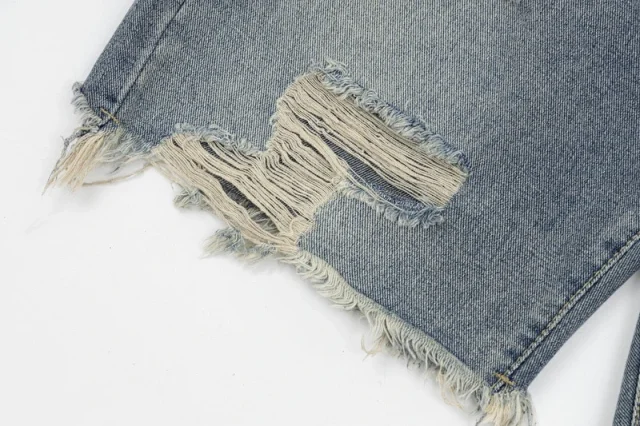 Gallery Dept. Shorts Denim with raw hems; distressed, paint-splatter, and washed variants product detail image 29