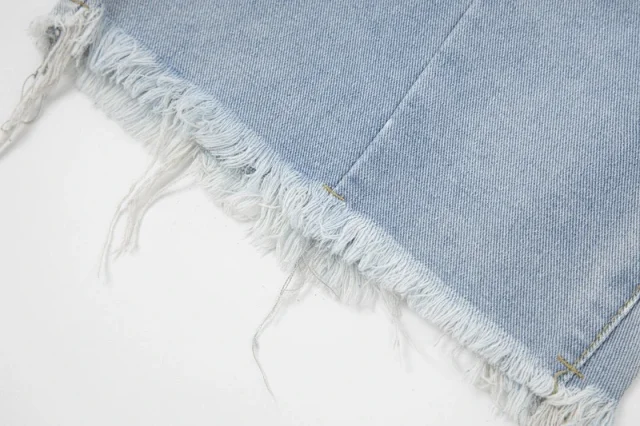Gallery Dept. Shorts Denim with raw hems; distressed, paint-splatter, and washed variants product detail image 37
