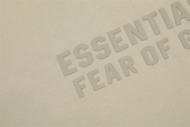 Fear of God Essentials Embossed Logo Beige T-Shirt product detail 51 in Litbuy spreadsheet finds