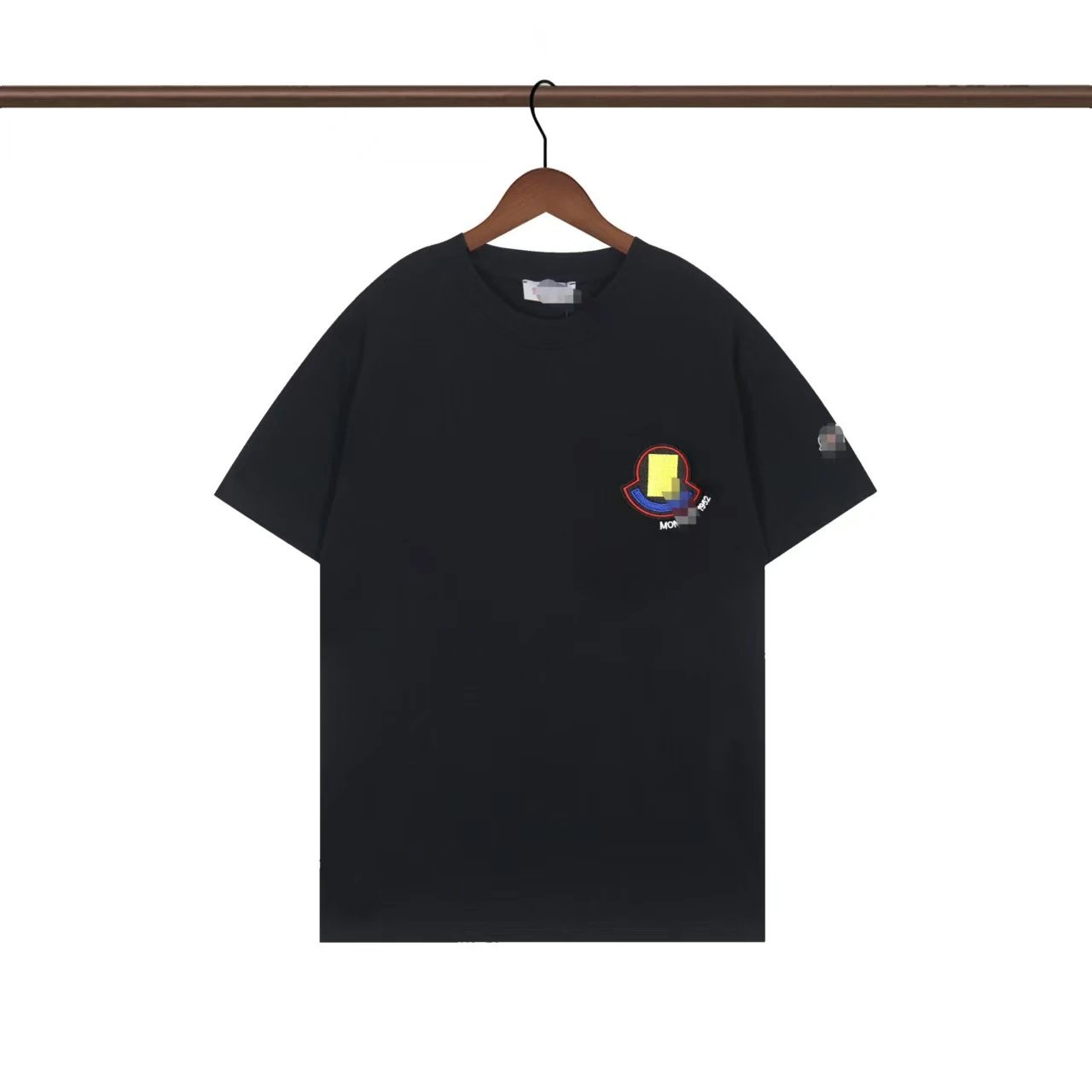 Moncler Cartoon Badge Logo Tee Black