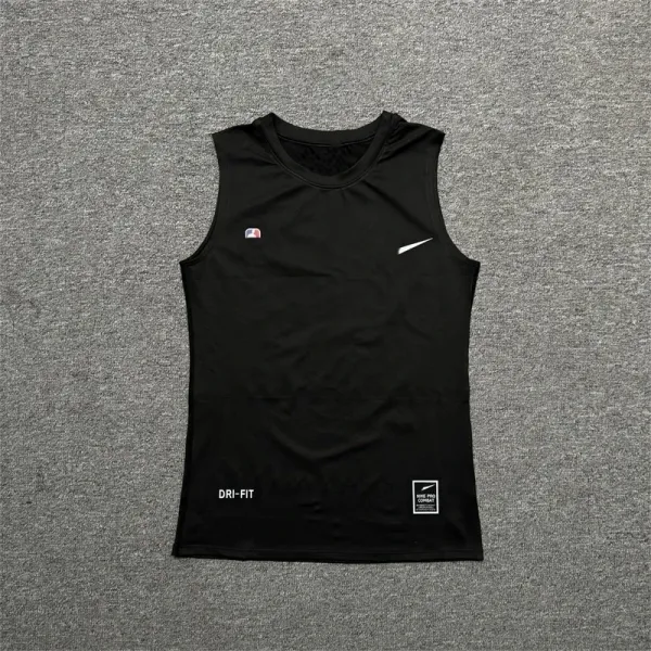 Nike Pro Dri-FIT Compression Vest Black Vest Top - 3