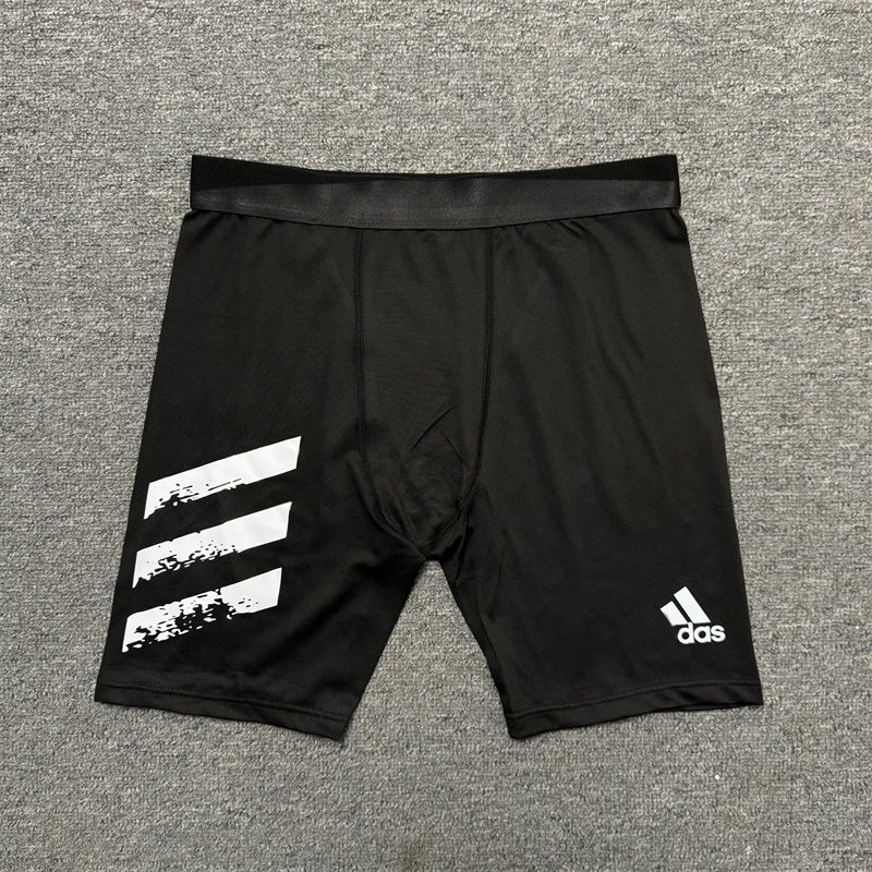 Five point pants with black waistband - three bar+AD