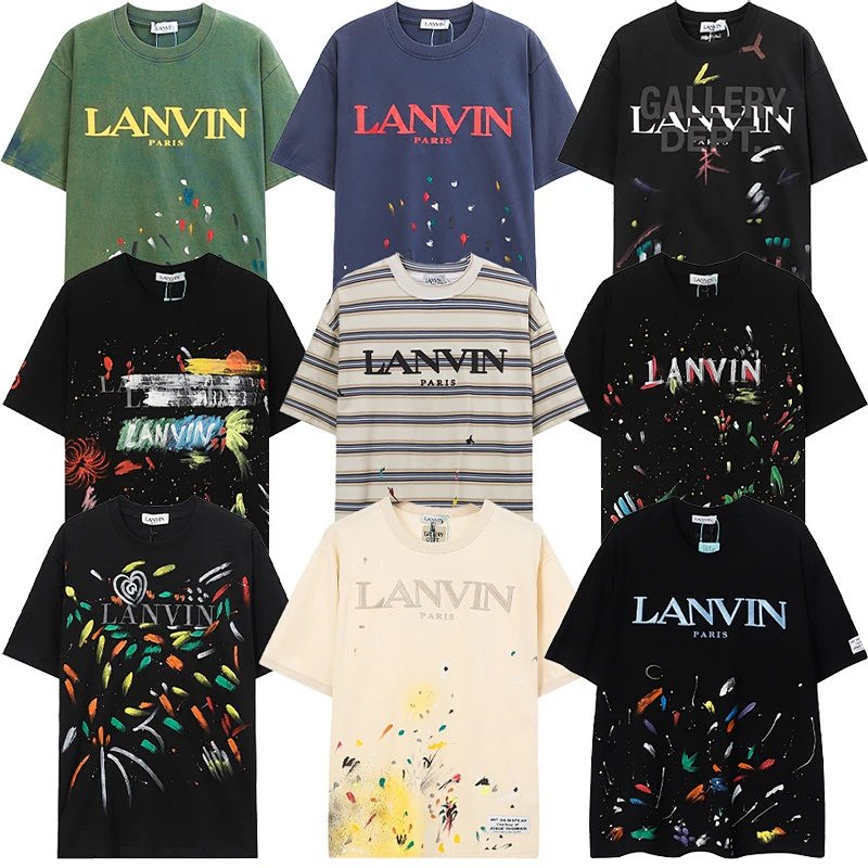 Lanvin Paint Splatter Logo T-Shirt White product detail 2 in Litbuy spreadsheet finds