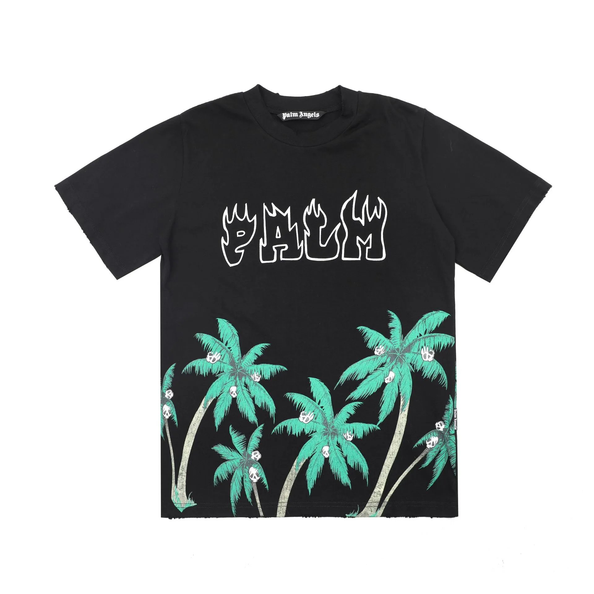 Palm Angels Gothic Logo Black Oversized T-Shirt - 41
