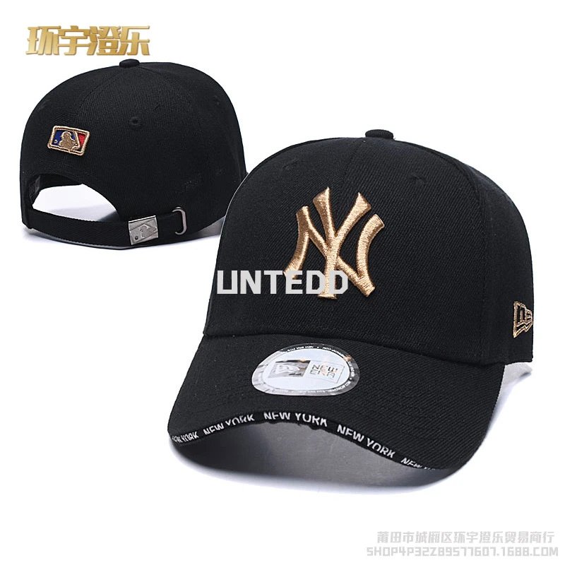 New Era MLB New York Yankees 9FORTY Black Orange Embroidered Baseball Cap - 4