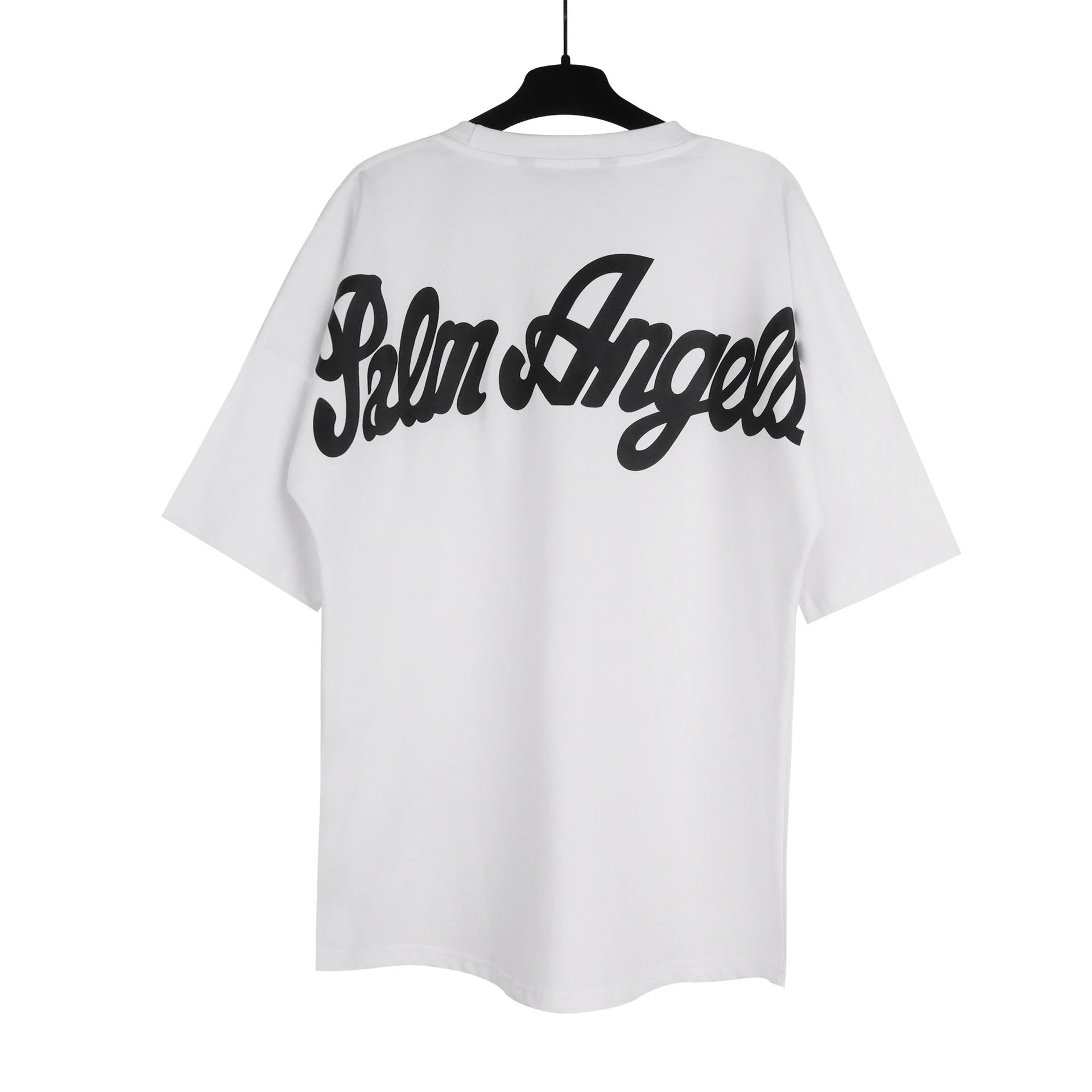 Palm Angels Script Logo Back Tee White