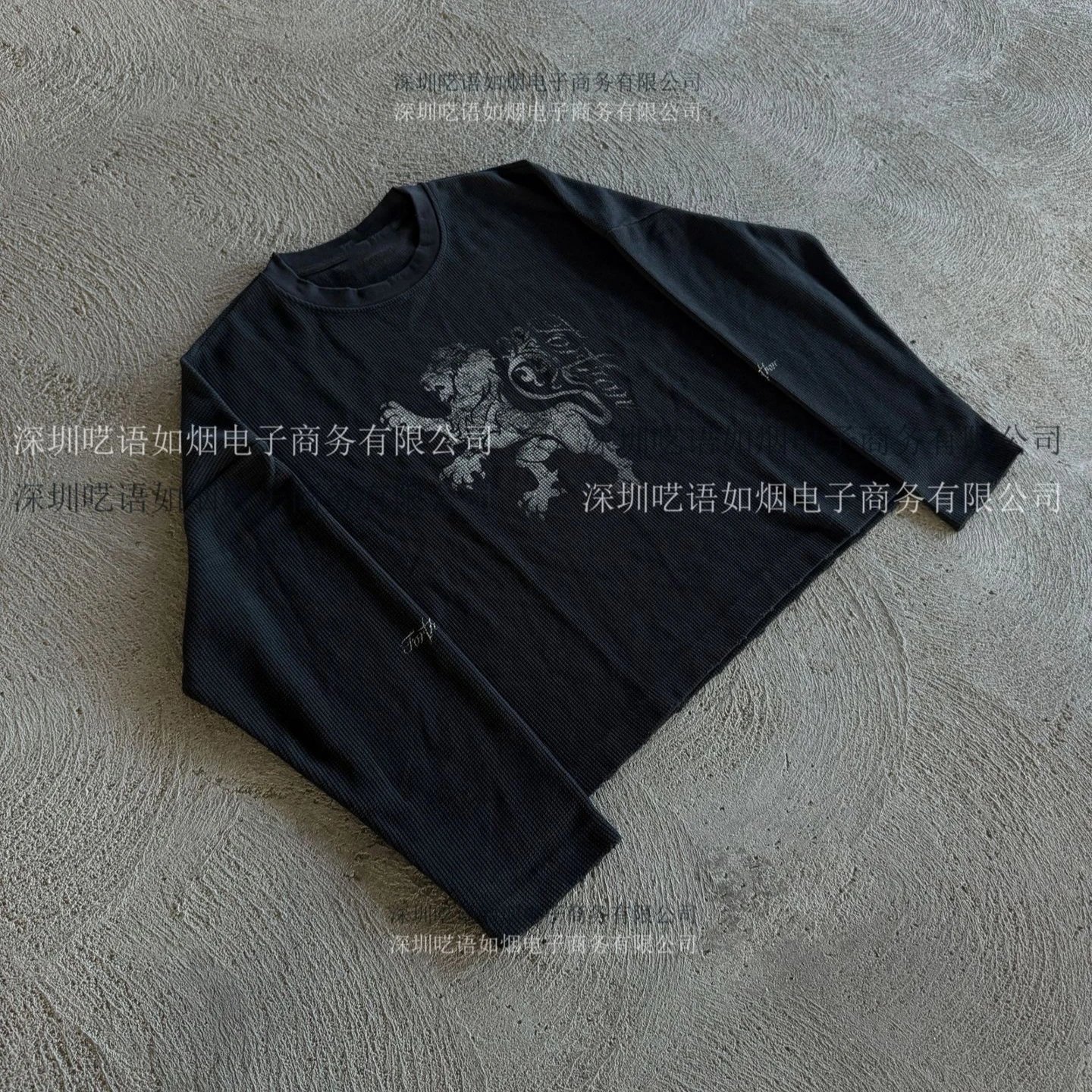 Retro Y2K Punk Graphic Crew Neck Pullover Long Sleeve Tee Shirt for Women