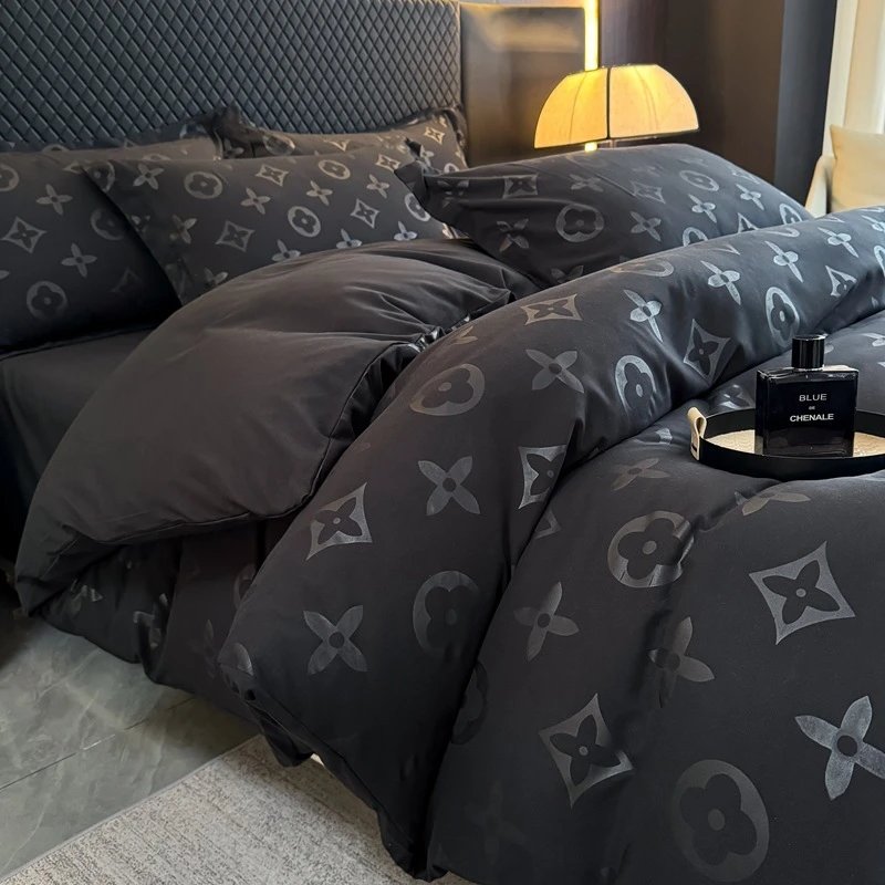 Fiber brushed washed cotton quilt cover single piece 150x200x230 household duvet cover bed single bed sheet mattress cover