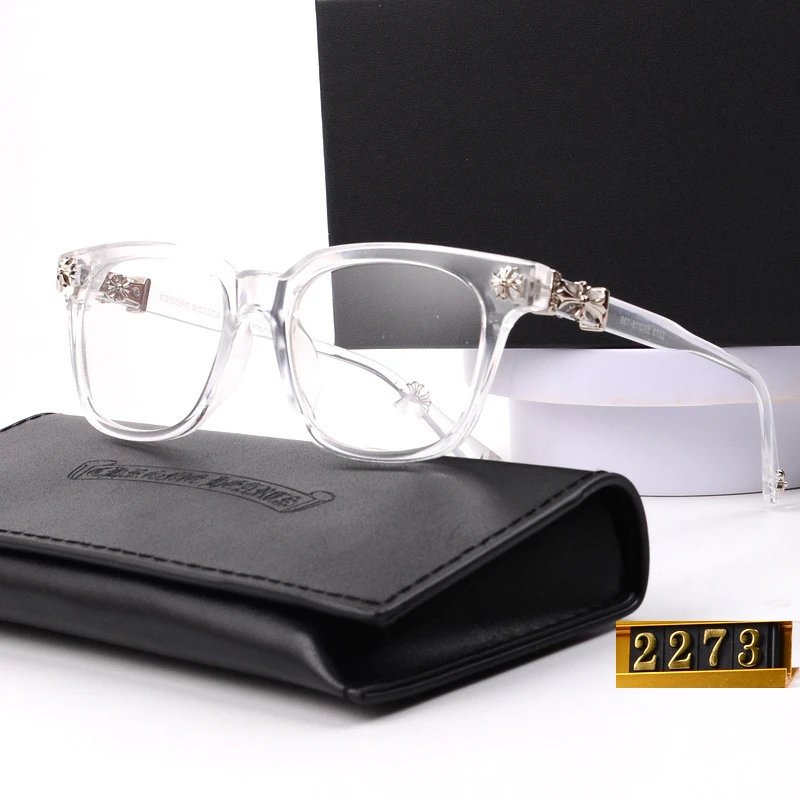 2273 black frame transparent eyeglass frame, new ins retro men's and women's eyeglass frame, same flat lens, Kejia glasses