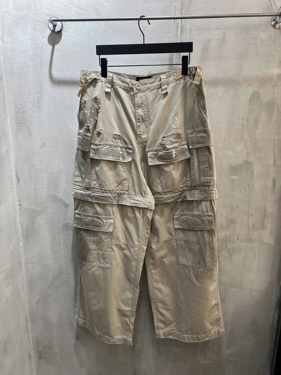 Balenciaga Distressed Cargo Pants 2