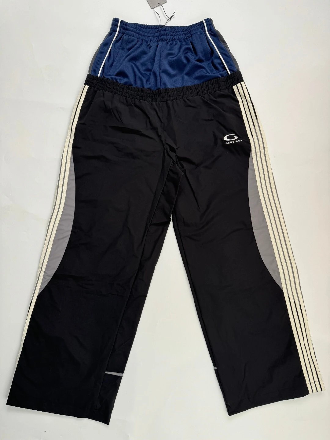 Balenciaga Cut Up Track Pants Black 2