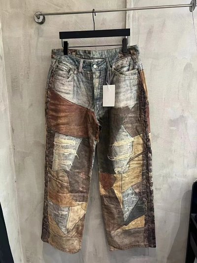 Acne Patchwork Denim Pants
