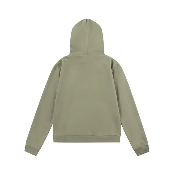 Off-White Hoodie with Graffiti Print Olive Green Hoodie - 19