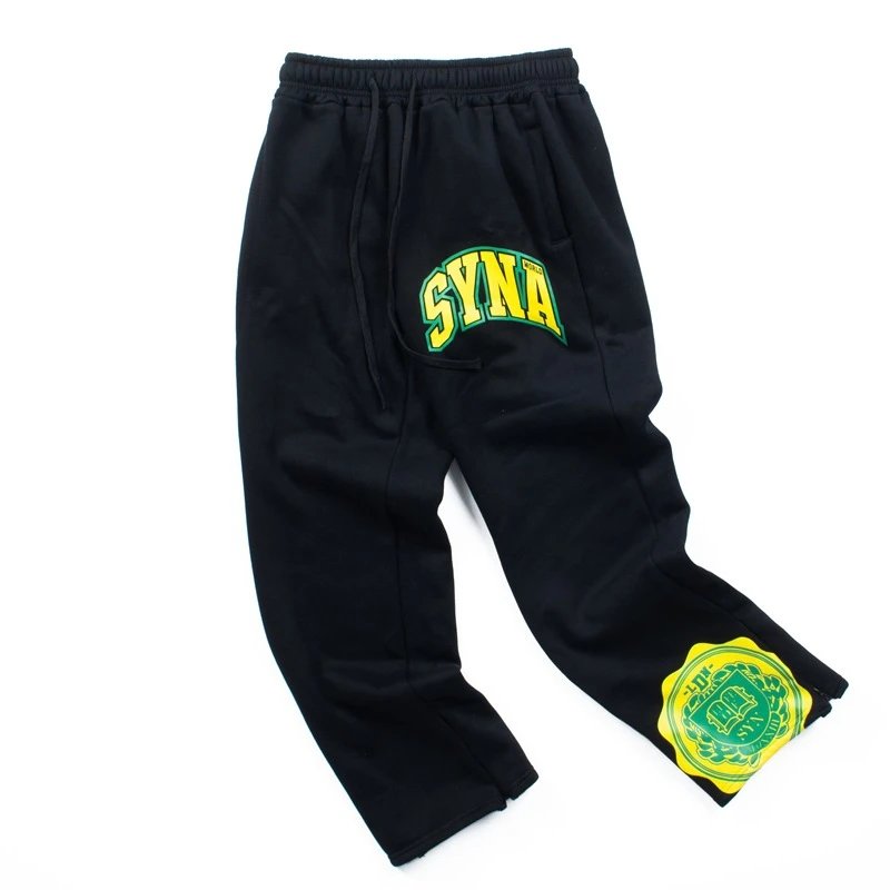 SYNA.TRIBE Arch Logo Sweatpants Black - 1